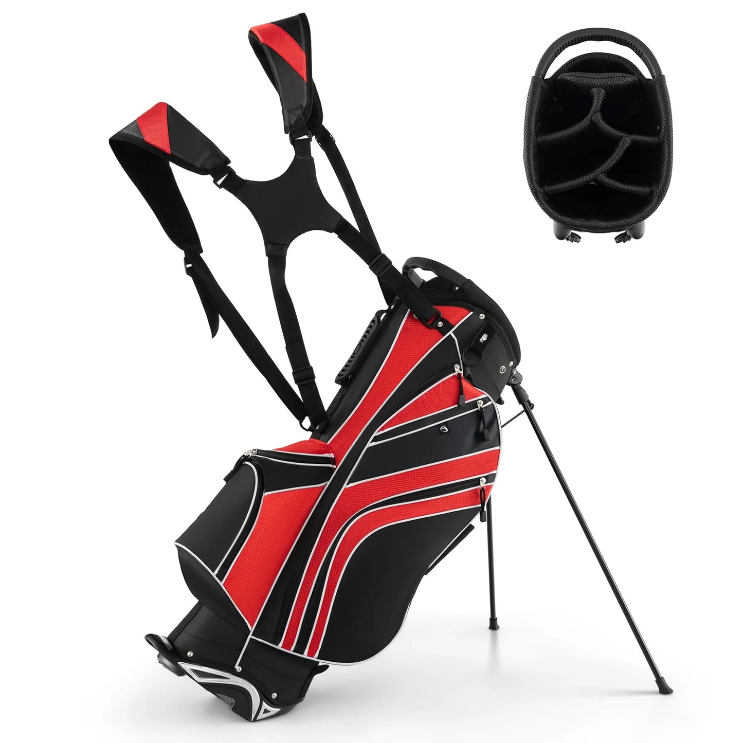 Goplus Golf Stand Bag - Lightweight and Versatile Golf Bag for On-the-Go Parents