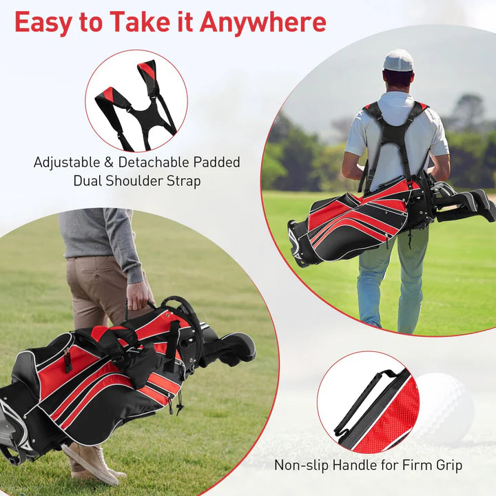 Goplus Golf Stand Bag - Lightweight and Versatile Golf Bag for On-the-Go Parents