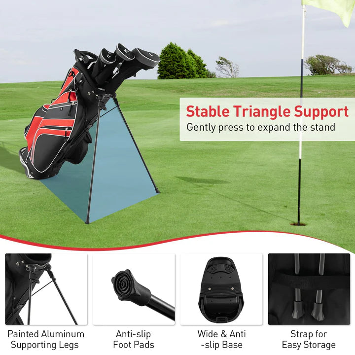 Goplus Golf Stand Bag - Lightweight and Versatile Golf Bag for On-the-Go Parents