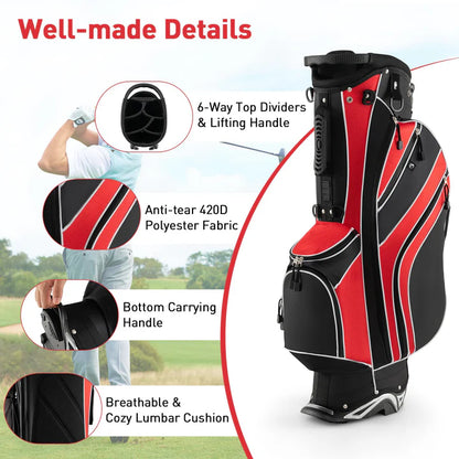 Goplus Golf Stand Bag - Lightweight and Versatile Golf Bag for On-the-Go Parents